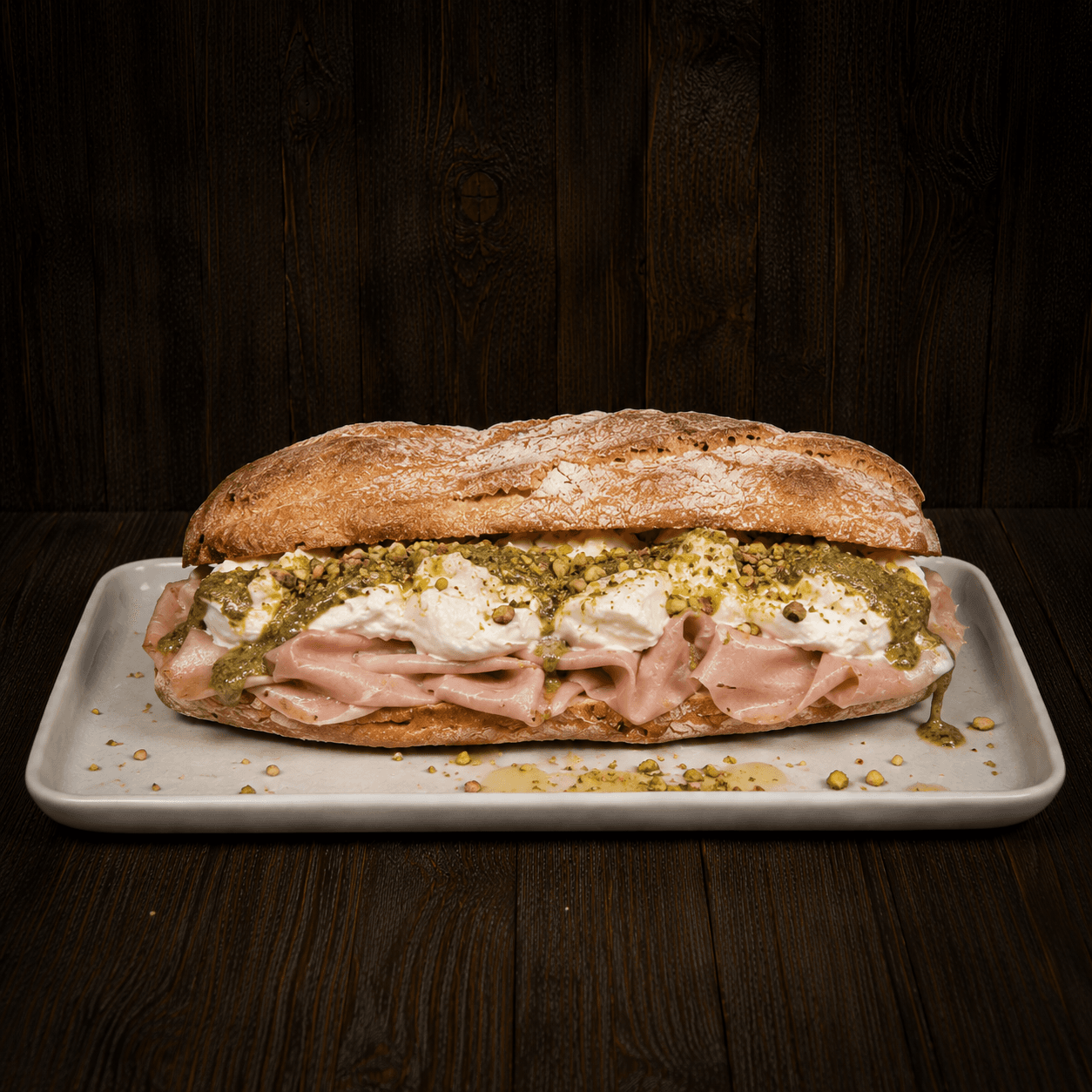 Mortadella e pistacchio