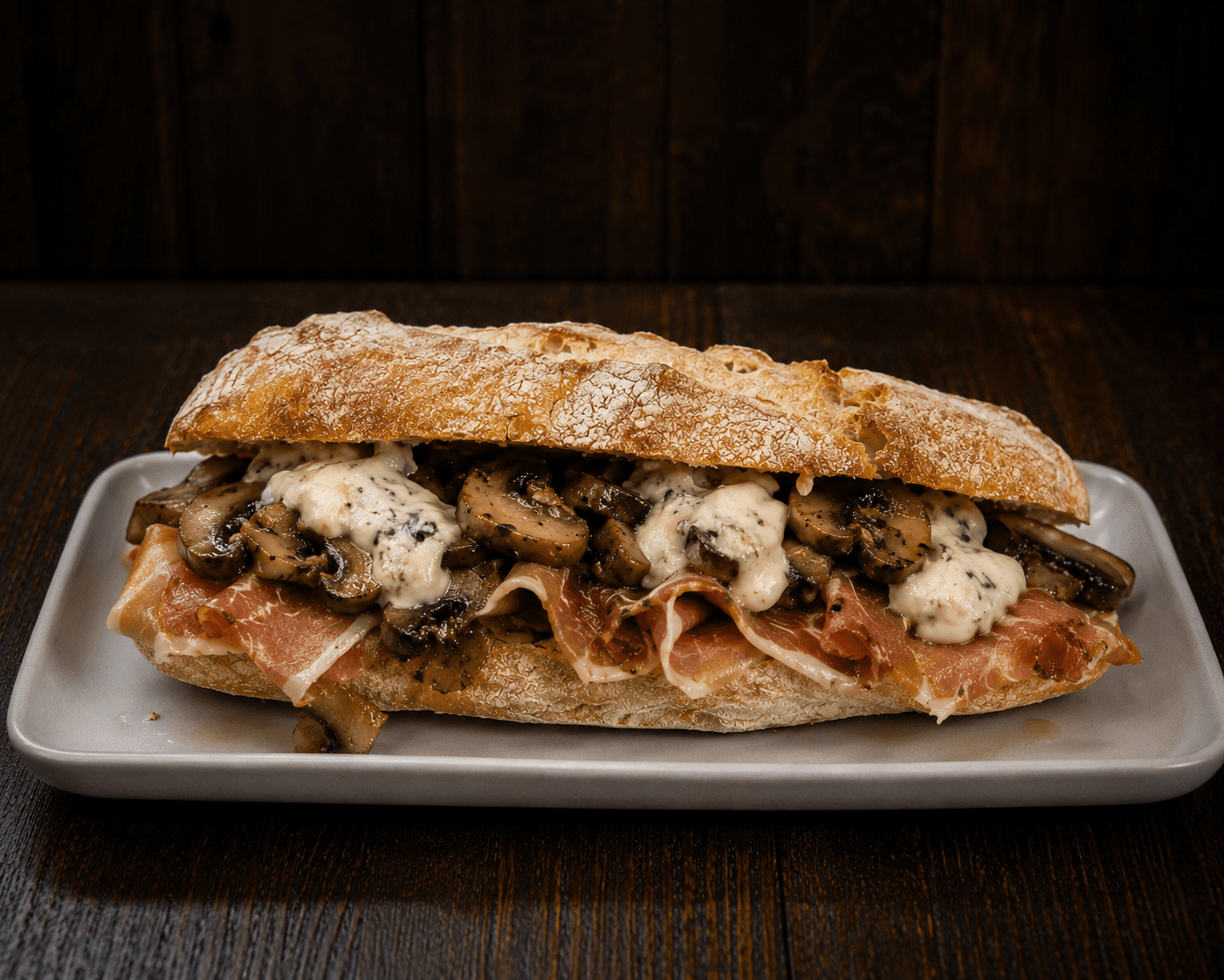 Speck e funghi